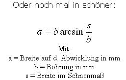 Bogenmaß Grafik